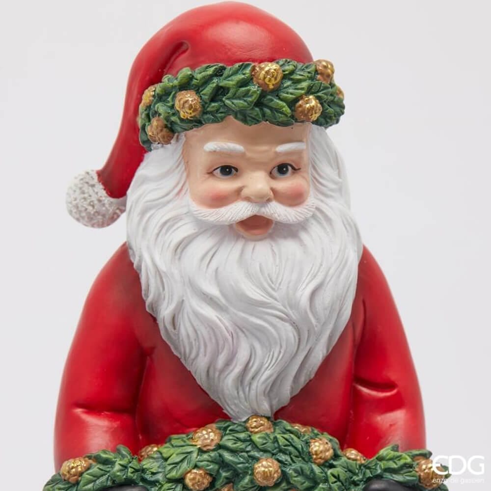 EDG Père Noël avec guirlande H 39 cm Noël classique – Image 3