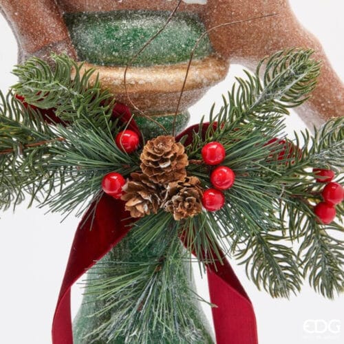 EDG Renna con Piedistallo Decorato H 71 cm 7 8100955A774 1