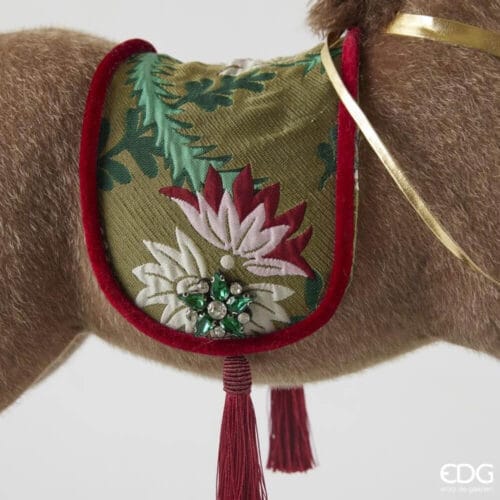 Alternative view of EDG Cavallo a Dondolo Velluto Verde H59 cm