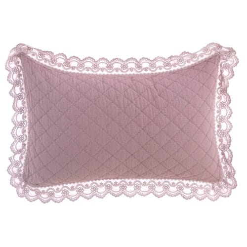 Alternative view of Blanc MariClo Trapunta matrimoniale Rosa con pizzo sangallo + 2 copriguanciali