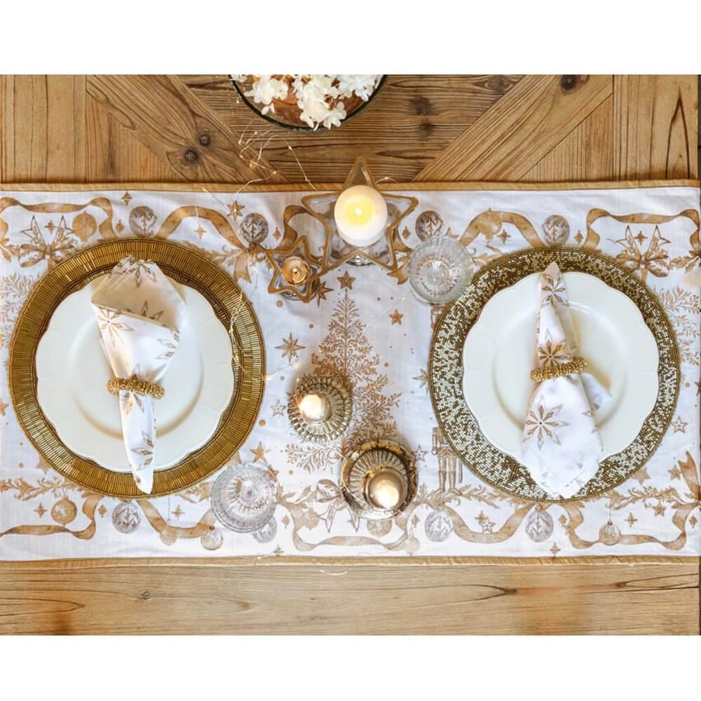 Blanc MariClo’ Runner Natalizio Magia d’Oro 50x160 cm - immagine 2