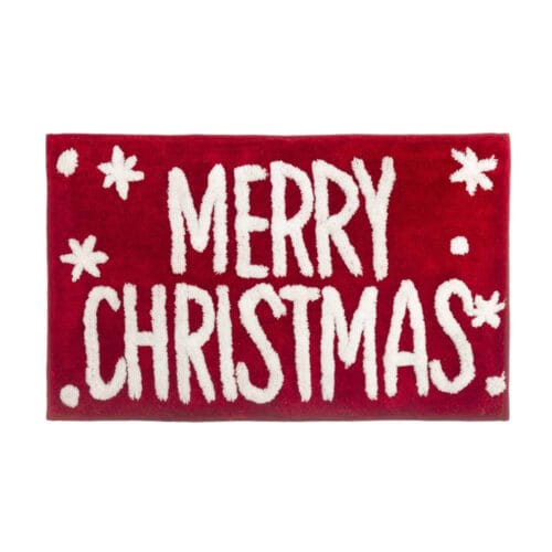 Alternative view of Blanc Mariclo Tappeto Merry Christmas Rosso 50x80