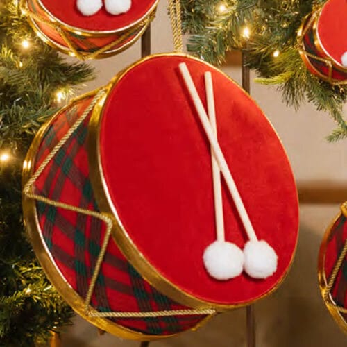 Nuvole di Stoffa Tamburo Decorativo 30x30 cm La Giostra di Amelie - immagine 2
