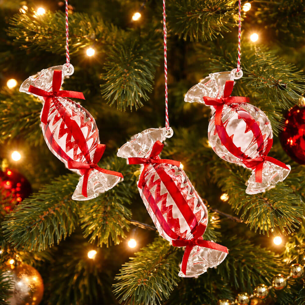 Enzo De Gasperi Decorazione Natalizia Caramella in Vetro - 3 modelli 1 Enzo De Gasperi Decorazione Natalizia Caramella in Vetro - 3 modelli