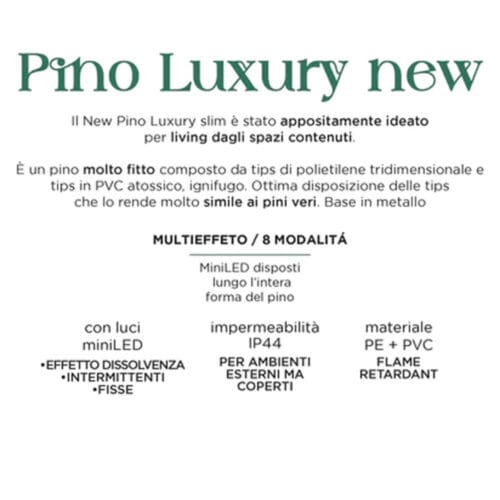 Alternative view of Luxury Illuminated Pine H 240 with 4000 LEDs - EDG + remote control