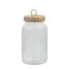 Barattolo Chic Antique in vetro con coperchio in vimini naturale, perfetto per conservare alimenti in cucina.