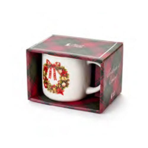 Nuvole di Stoffa Tazza Ghirlanda Natalizia 9,4x7,2x8,7 cm - immagine 3