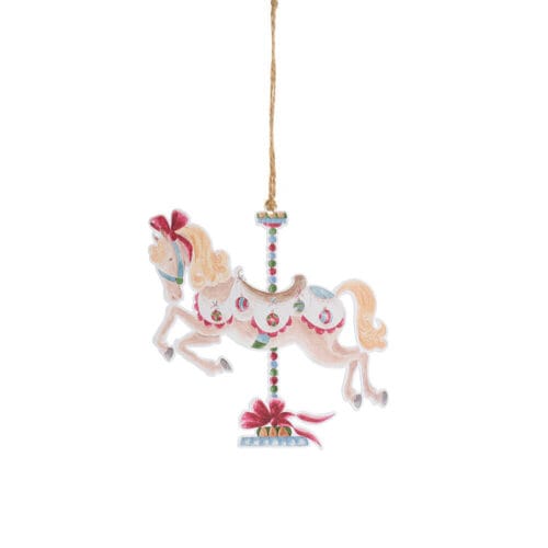 Nuvole di Stoffa Decoración Caballo Metal 11x12 cm Amelie Mod. C