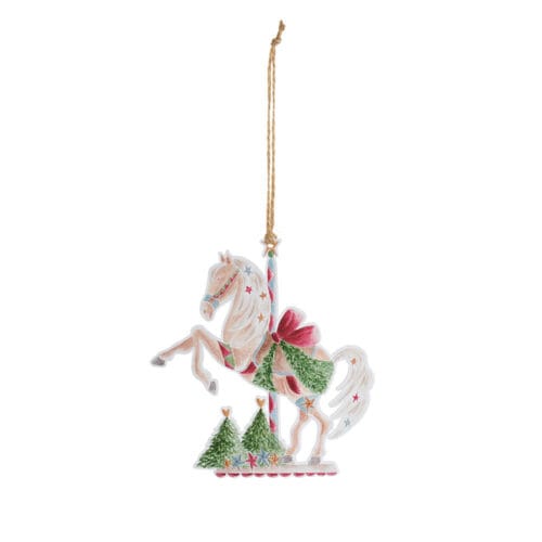 Nuvole di Stoffa Decoración Caballo Metal 11x12 cm Amelie Mod. D