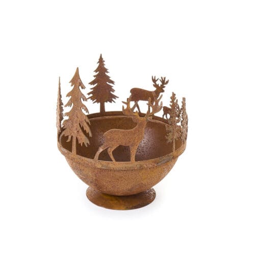 Nuvole di Stoffa Cestino Renne Corten 12x14 Bosco Incantato