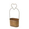 Nuvole di Stoffa Cestino Cuore Corten h 46 Bosco Incantato