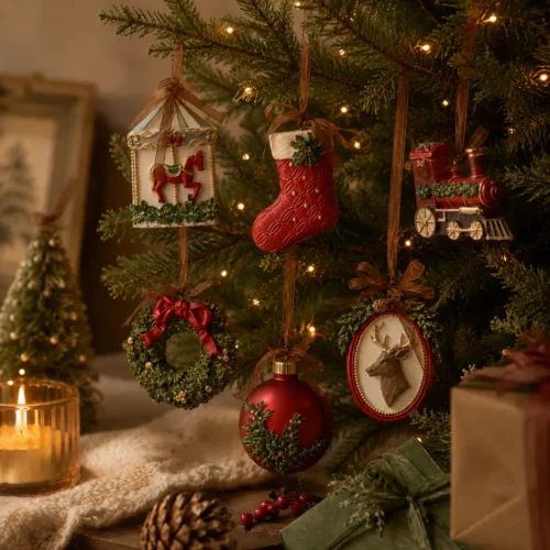 set 6 decorazioni natalizie edg da appendere