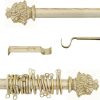 Bastone per tende Empire L'Atelier 17 beige oro con anelle decorative