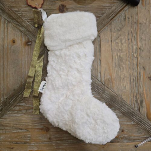L'Atelier 17 Calcetines de piel Let's Do Xmas Blanco h 43