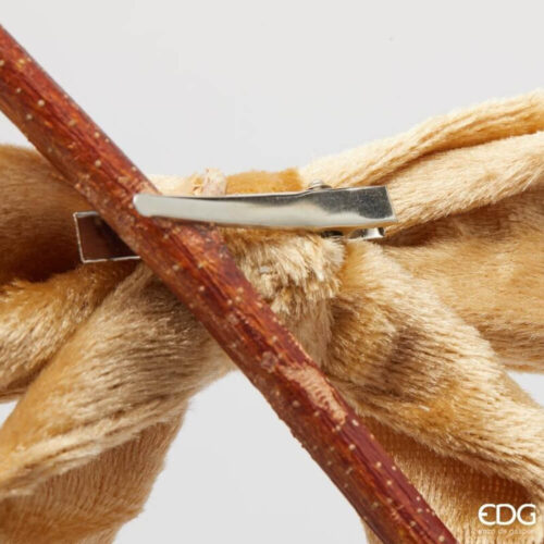 Alternative view of EDG Flèche en velours doré avec clip H30