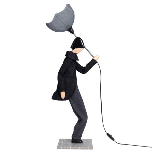 Skitso Lampada Jhonny Little Boy - Paralume Grigio h 85 cm