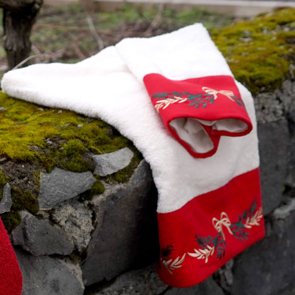 Clodette Set Spugna Fancy Panna con Ricamo 2 Clodette Set Spugna Fancy Panna con Ricamo - immagine 2