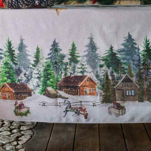 Alternative view of L'Atelier 17 Tovaglia Invernale Villaggio di Natale 150x320