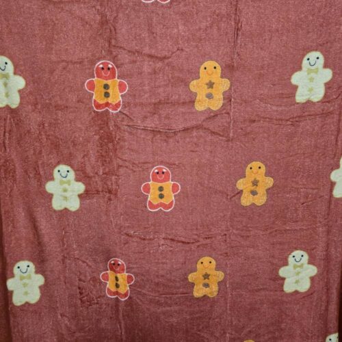 Alternative view of L'Atelier 17 Plaid natalizio rosso Omini 155x205