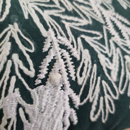 Alternative view of L’Atelier 17 Fodera Cuscino Gift 45x45 Albero Ricamato verde