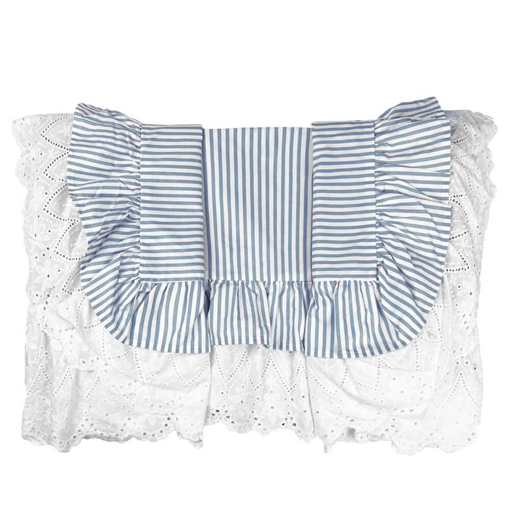 Blanc Mariclo Completo Letto Riviera Riga Azzurra 260x290 2 Blanc Mariclo Completo Letto Riviera Riga Azzurra 260x290 - immagine 2