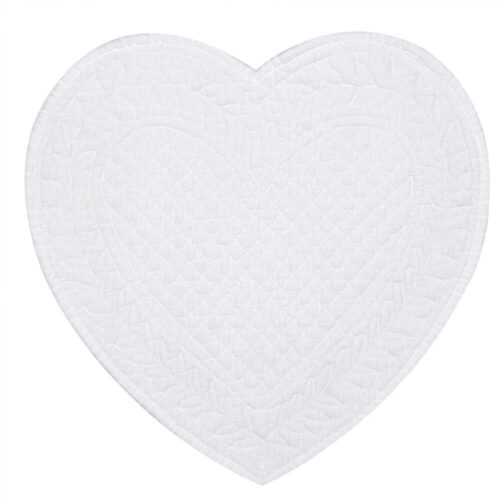 Alternative view of Blanc MariClo Mantel Individual Corazón Carmen 42x42 cm