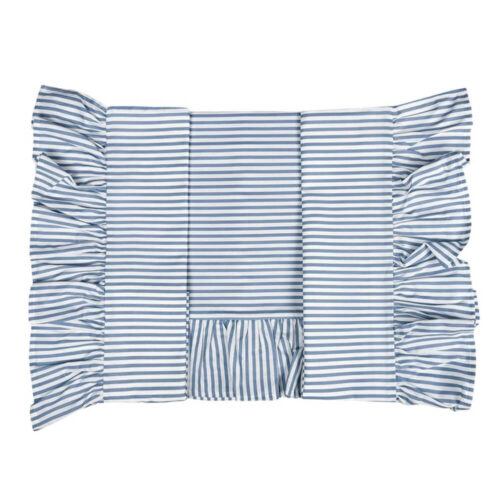 Alternative view of Blanc Mariclò Completo Letto 1 piazza e mezza Azzurro Righe 200x290 Dolci Righe