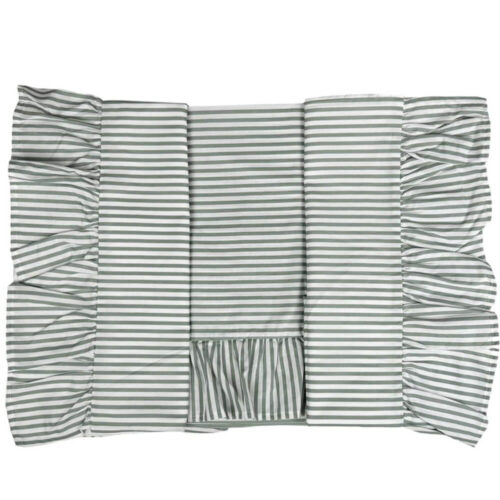 Alternative view of Blanc Mariclò Completo Letto Verde Righe 260x290 Dolci Righe