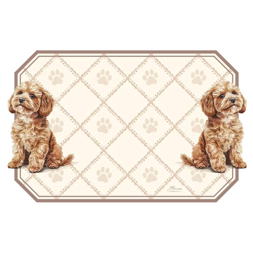 Blanc MariClò Mantel Individual Cachorro Marrón 48x30 cm - Amigos de los Animales 2 Blanc MariClò Mantel Individual Cachorro Marrón 48x30 cm - Amigos de los Animales - Imagen 2