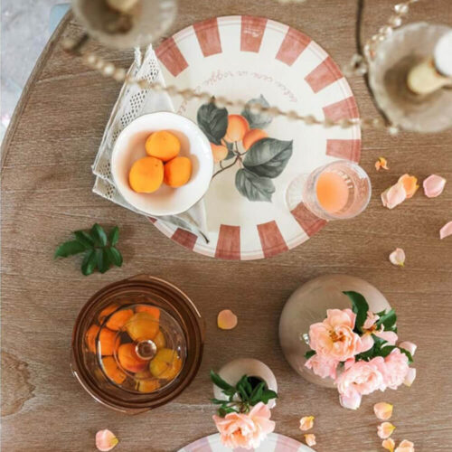 Alternative view of Blanc Mariclo Tovaglietta Tonda Vinile Ø38 cm L'Orto