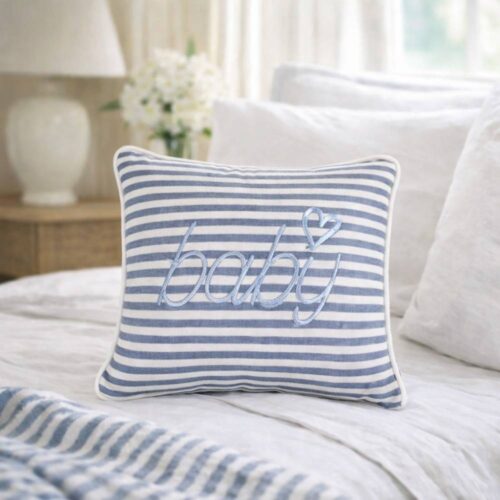 Blanc Mariclò Cuscino Baby Azzurro 30x30 cm – Collezione Baby