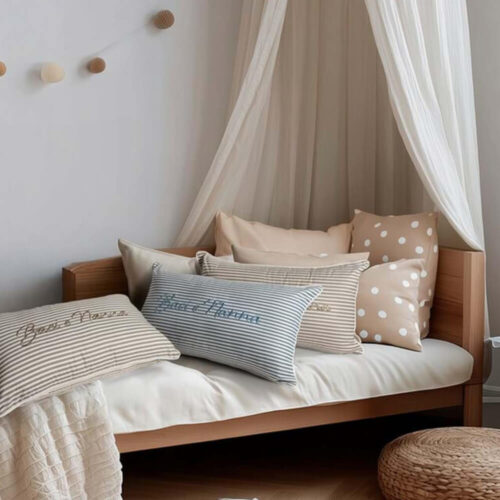 Blanc MariClò Cojín Baci e Nanna Azzurro 30x50 cm - Colección Bebé 5 A4005099CE 1