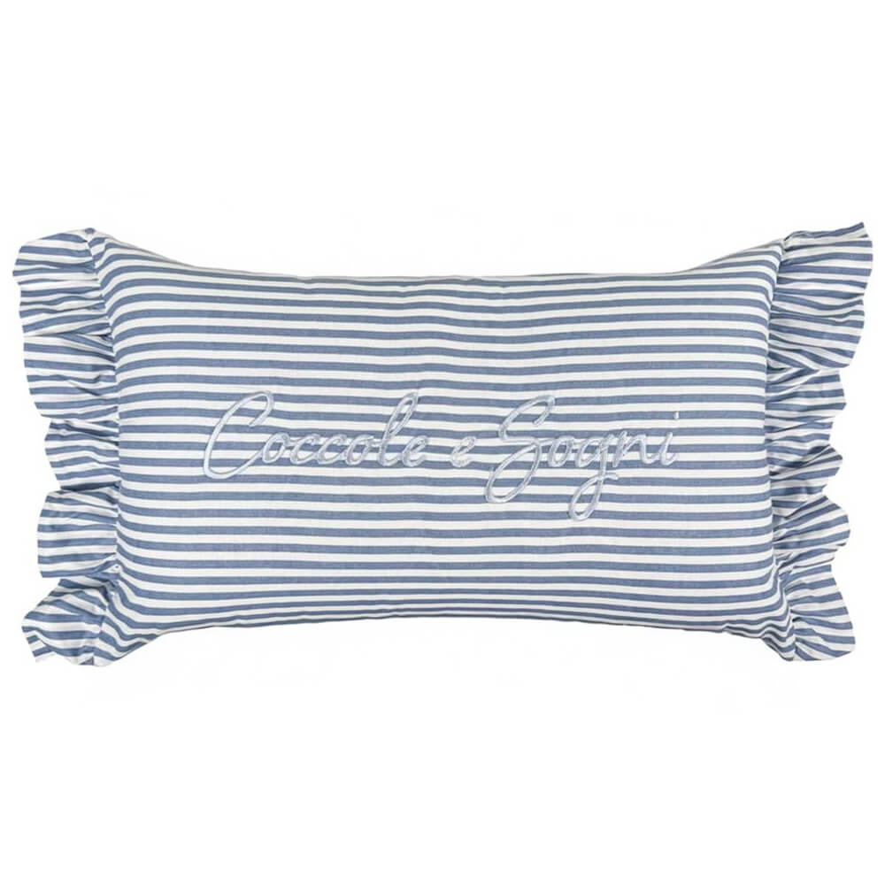 Blanc MariClò Coussin Gala Câlins et Rêves Bleu clair 30x50 cm - Baby Collection 3 Blanc MariClò Coussin Gala Câlins et Rêves Bleu clair 30x50 cm - Baby Collection – Image 3