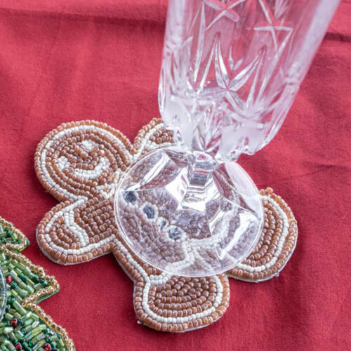 Alternative view of L'Atelier 17 Set 6 Sottobicchieri Gingerbread Beadwork