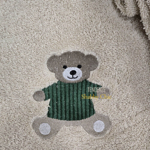 Alternative view of L’Atelier 17 Coppia Asciugamani Abbracciami in Spugna beige