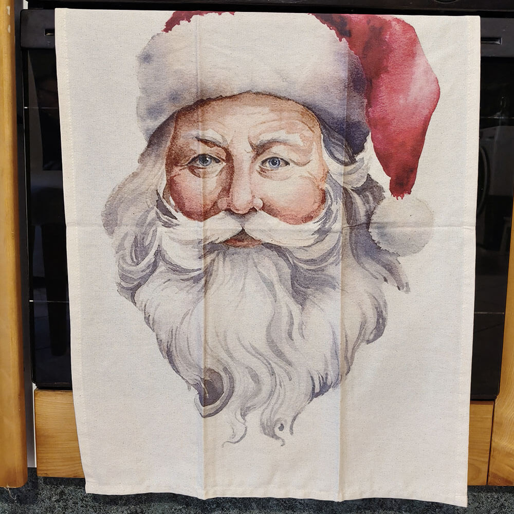 L'Atelier 17 Set de torchons Père Noël Aquarelle 50x70 – Image 3