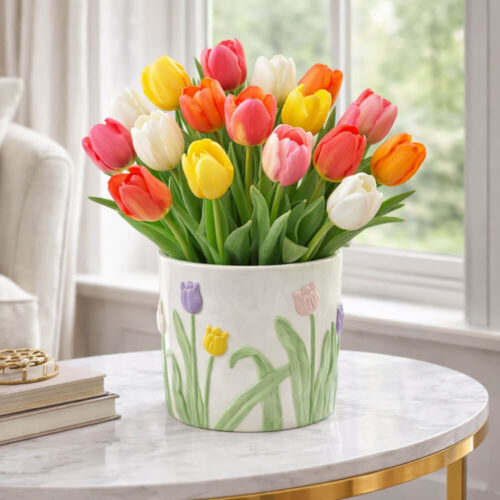 Alternative view of EDG Vaso Tulipani Cilindro H 17