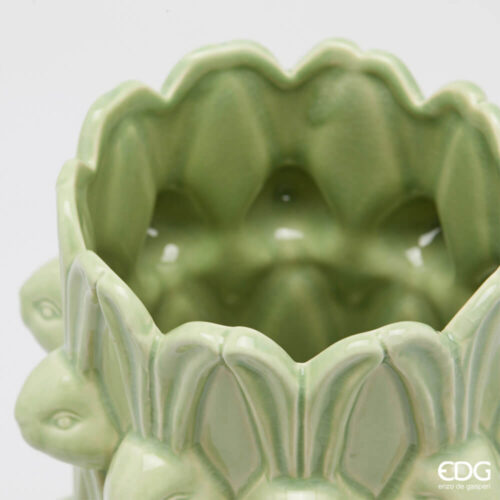 EDG Jarrón Conejo de Pascua Verde H32 cm 7 1101268A700 2
