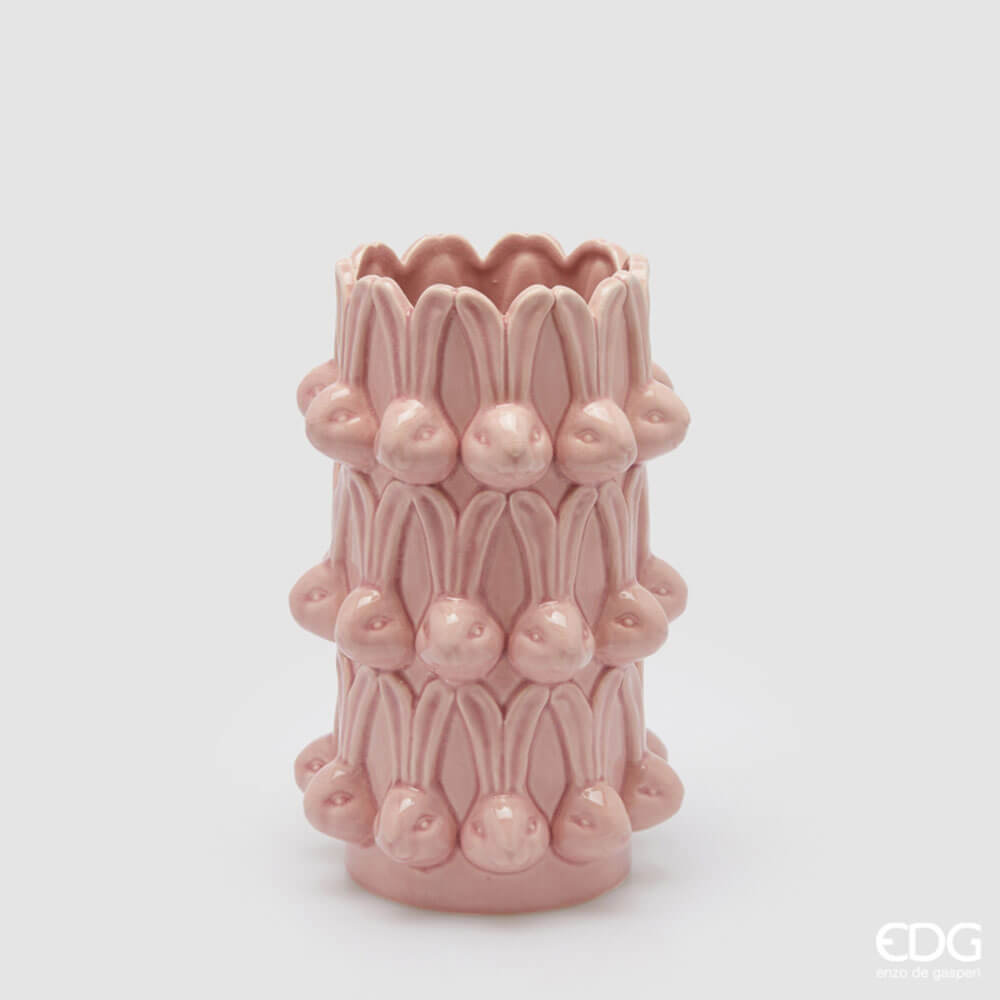 EDG Vase Lapin de Pâques Rose H 25 cm 1 EDG Vase Lapin de Pâques Rose H 25 cm