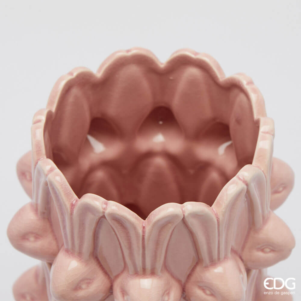 EDG Vase Lapin de Pâques Rose H 25 cm 3 EDG Vase Lapin de Pâques Rose H 25 cm – Image 3