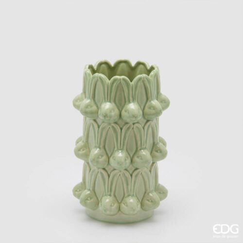 EDG Vaso Conigli Easter Verde H 25 cm