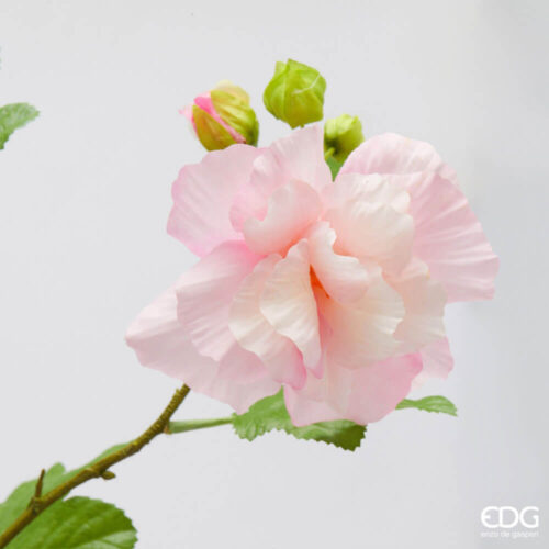 EDG Ramo Hibiscus Rosa con Bocciolo H 105 cm 6 2100568A500 2