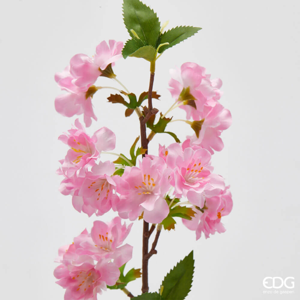 EDG Ramo Ciliegio Rosa con Foglie H 50 cm - immagine 3