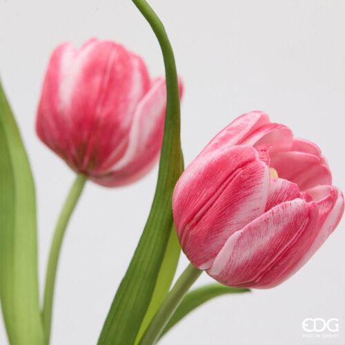 EDG Bouquet 4 Tulipes Mauve Real Touch H 40 8 2100588A662 3