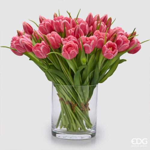 EDG Bouquet 4 Tulipes Mauve Real Touch H 40 7 2100588A662 5