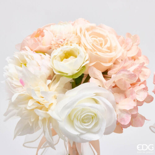 Alternative view of EDG Bouquet 13 Rose Peach H33 cm