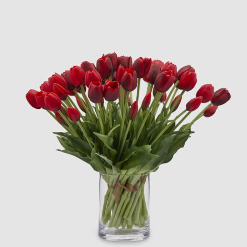 Alternative view of EDG Mazzo 5 Tulipani Real Touch H 40 cm