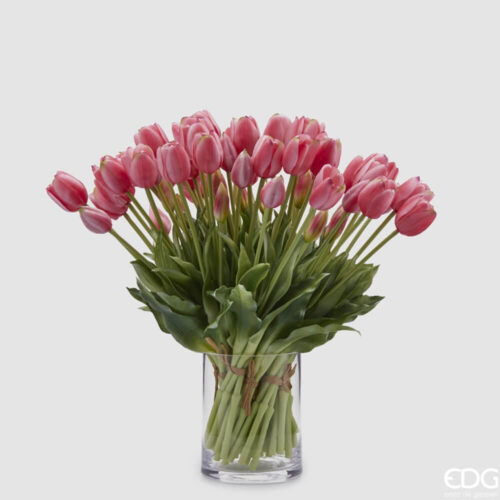 Alternative view of EDG Mazzo 5 Tulipani Fucsia Real Touch H 40 cm