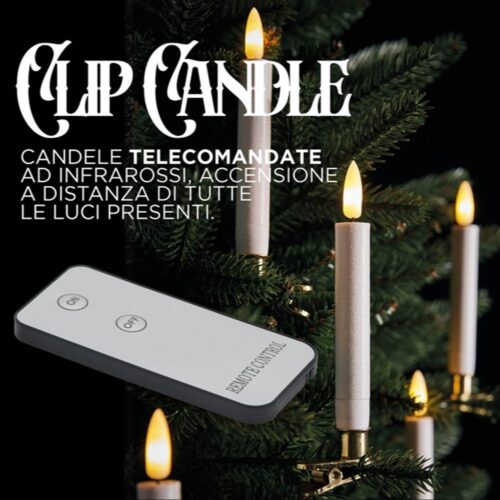 Alternative view of EDG Set de 10 Velas LED con Clip Dorado H13