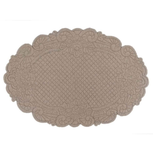 Blanc Mariclò Tovaglietta Ovale Carmen 35x50 Beige